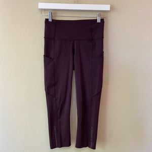 Lululemon Fast & Free Leggings 19" (Size 4)